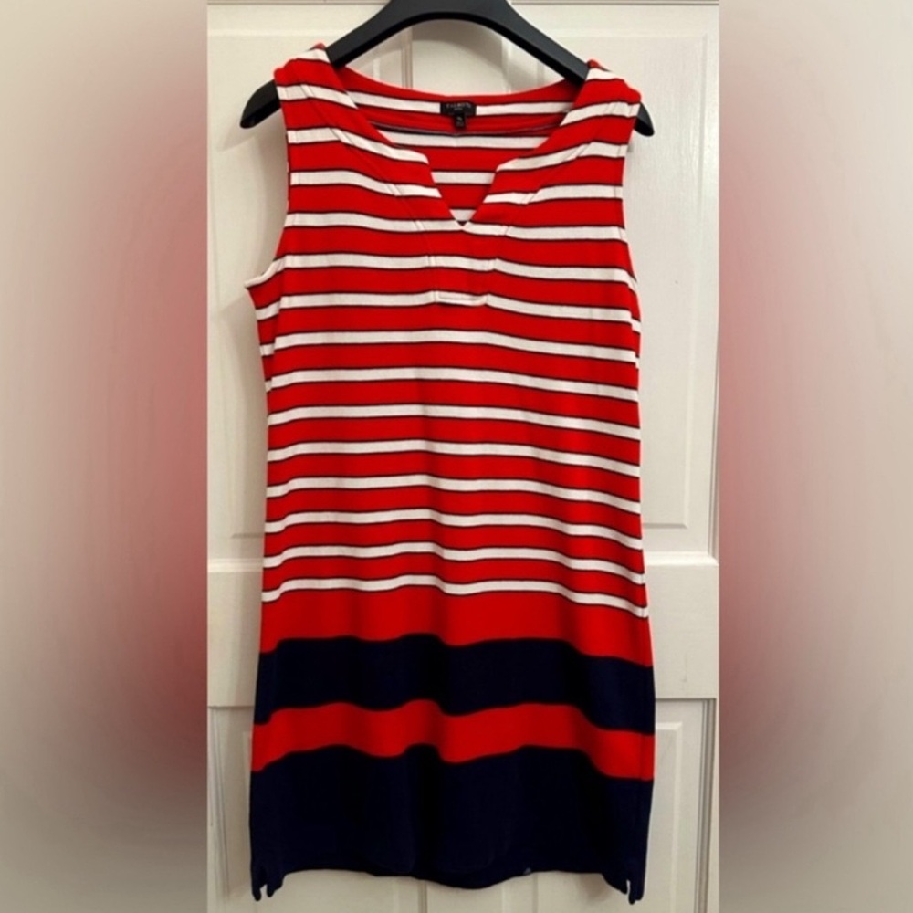 Talbots Striped Nautical Cotton Dress